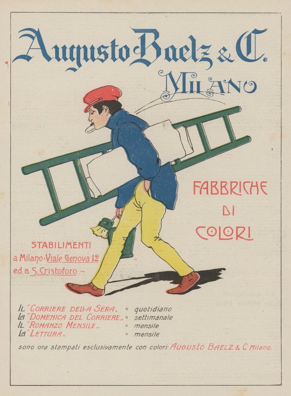 Augusto Baelz  C (barevná litografie) od Italian School