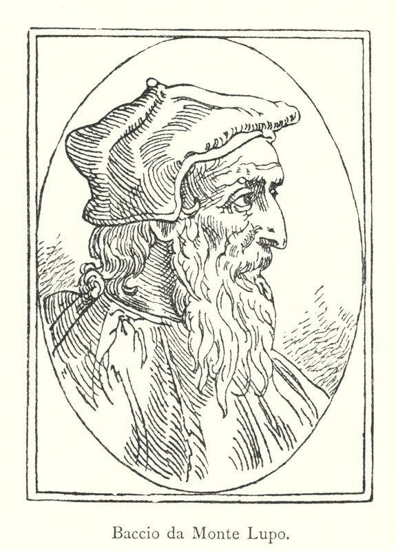 Baccio da Monte Lupo (rytina) od Italian School