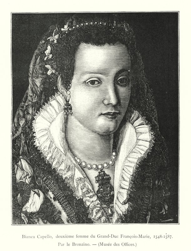 Bianca Capello, druhá manželka velkovévody Francois-Marie od Italian School