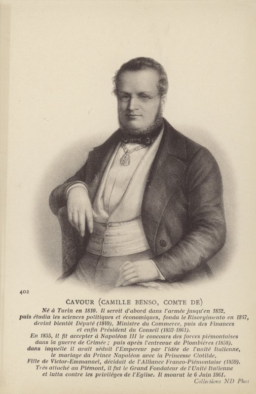 Camillo Benso od Italian School
