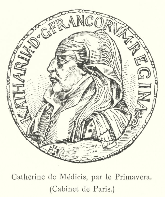 Catherine de Medici, par le Primavera, Cabinet de Paris (rytina) od Italian School