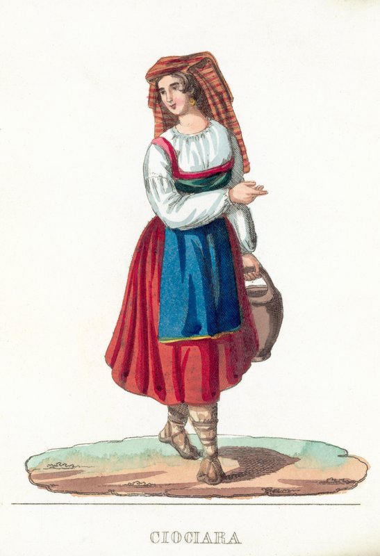 Ciociara (barevná rytina) od Italian School