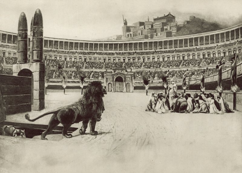 Circus Maximus, Poslední modlitba (litho) od Italian School