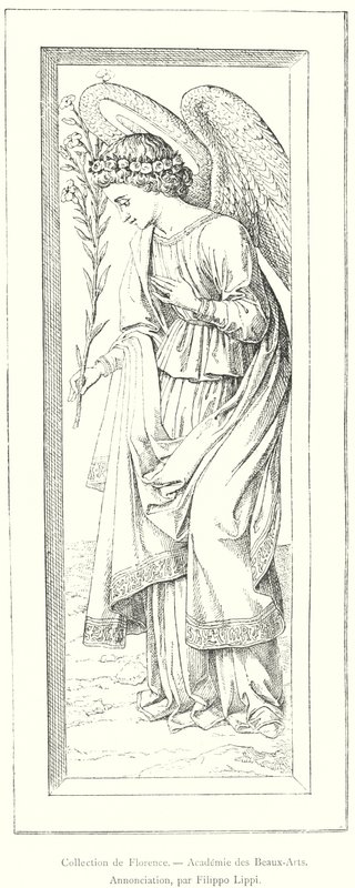Sbírka Florencie, Akademie výtvarných umění, Zvěstování, Filippo Lippi (rytina) od Italian School
