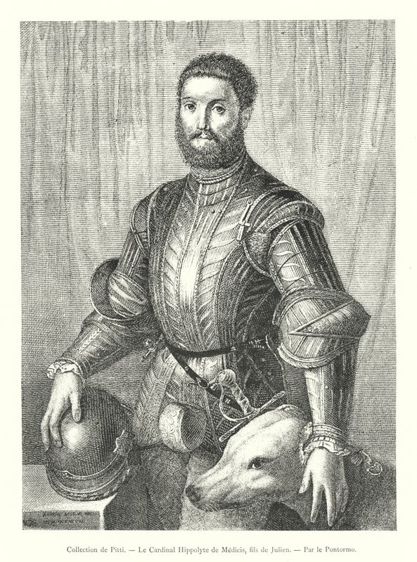 Sbírka Pitti, kardinál Hippolyte de Medici, syn Juliena, Pontormo (rytina) od Italian School