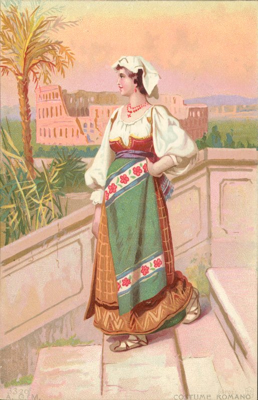 Římský kostým (chromolit) od Italian School
