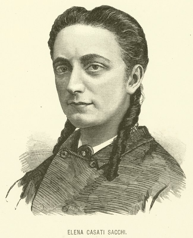 Elena Casati Sacchi (rytina) od Italian School