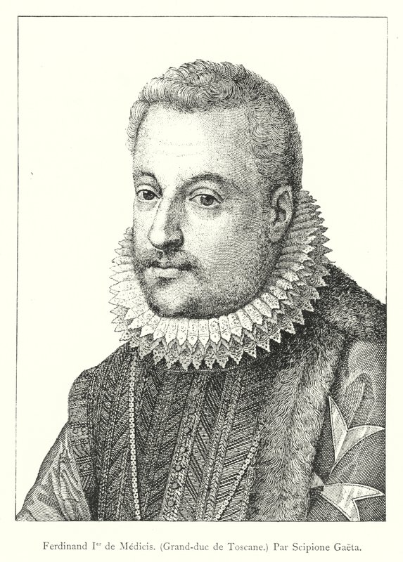 Ferdinand Ier de Medici, Grand-Duc de Toscane, Par Scipio Gaeta (rytina) od Italian School