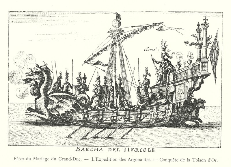 Slavnosti svatby velkovévody, Výprava Argonautů, Dobytí zlatého rouna (rytina) od Italian School