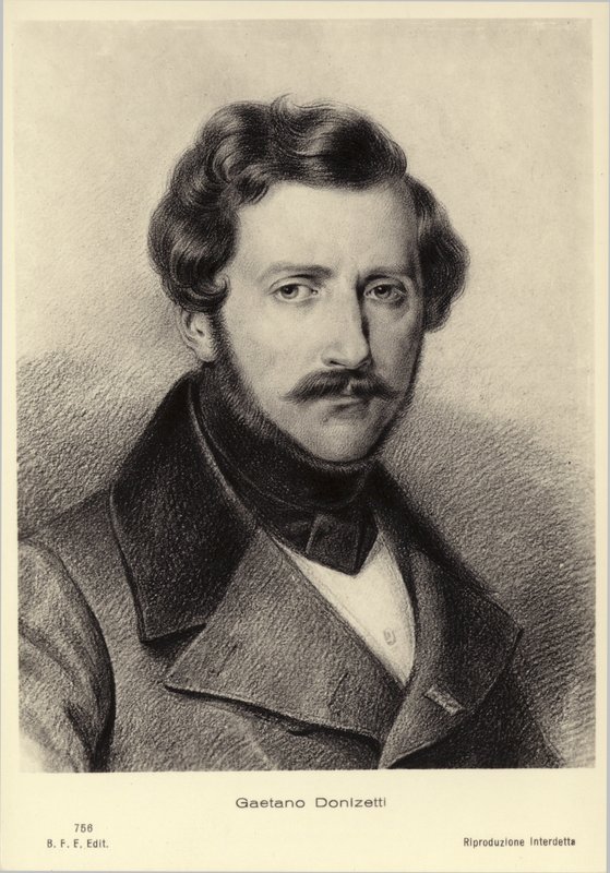 Gaetano Donizetti , italský skladatel (1797-1848) od Italian School