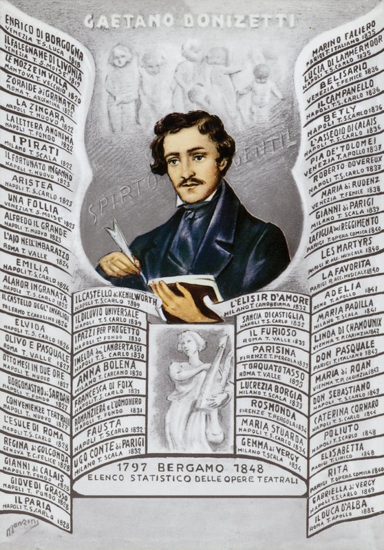 Gaetano Donizetti , italský skladatel (1797-1848) od Italian School