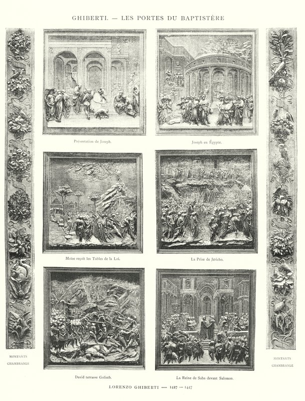 Ghiberti, Les Portes du Baptistere, Lorenzo Ghiberti od Italian School