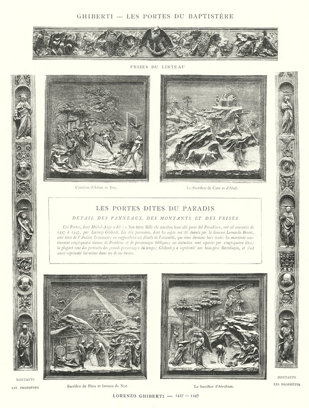 Ghiberti, Les Portes du Baptistere, Lorenzo Ghiberti od Italian School