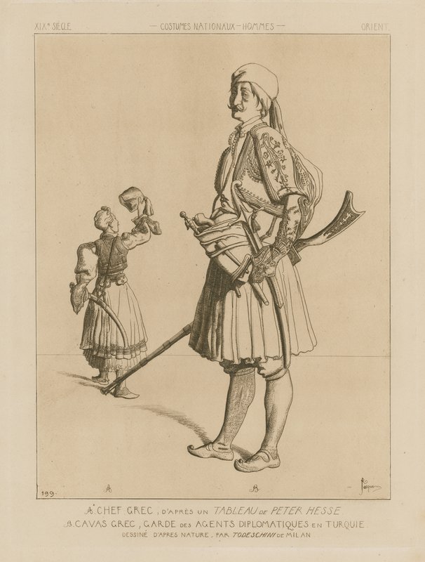 Řecké kroje z 19. století od Italian School