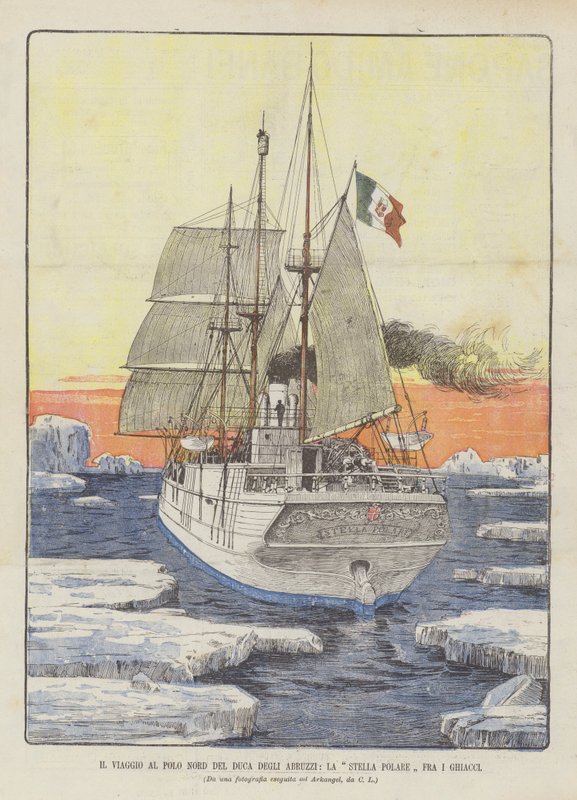 Il Viaggio Al Polo Nord Del Duca Degli Abruzzi, La Stella Polare Fra I Ghiacci od Italian School