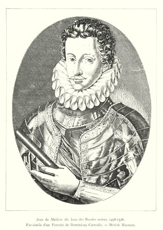 Jean de Medici řekl Jean z Black Bands od Italian School