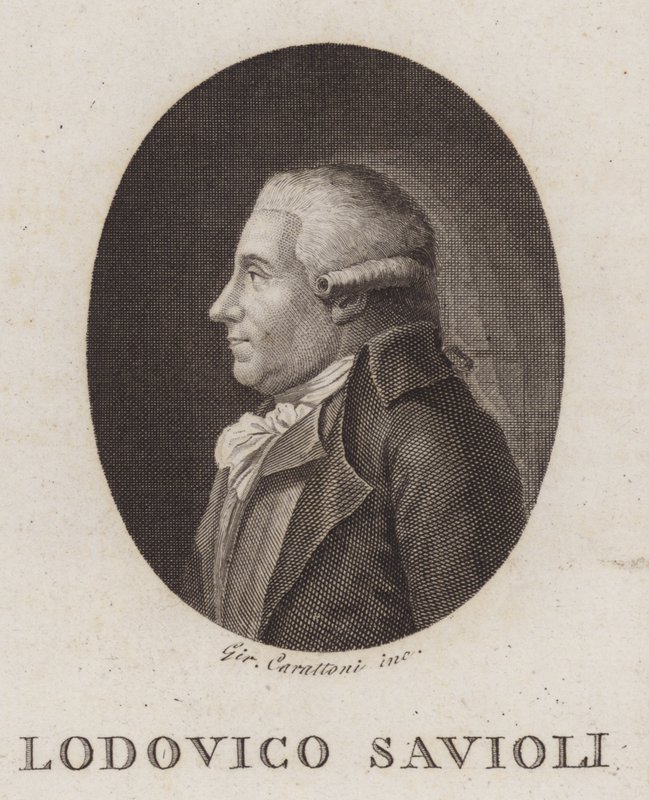 Ludovico Savioli , italský básník a historik (rytina) od Italian School
