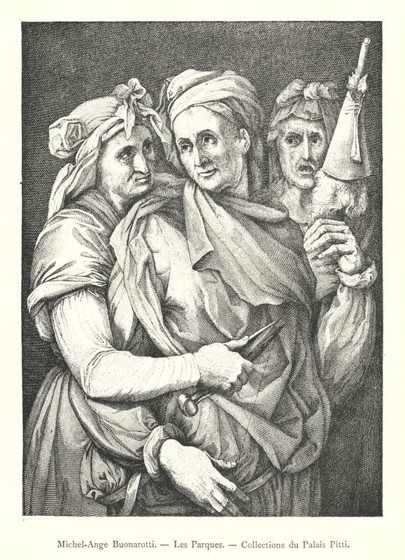 Michelangelo Buonarotti, The Parks, Pitti Palace Collections (rytina) od Italian School