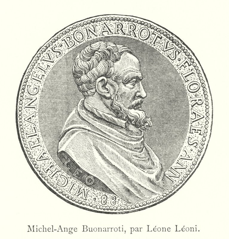 Michel-Ange Buonarroti, par Leone Leoni (rytina) od Italian School