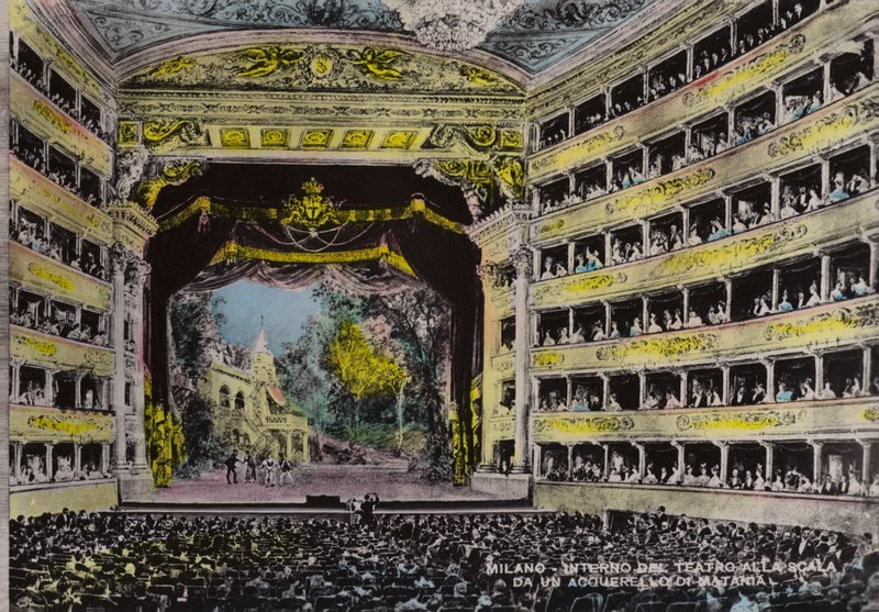 Milán, interiér, Theatro Alla Scala (foto) od Italian School