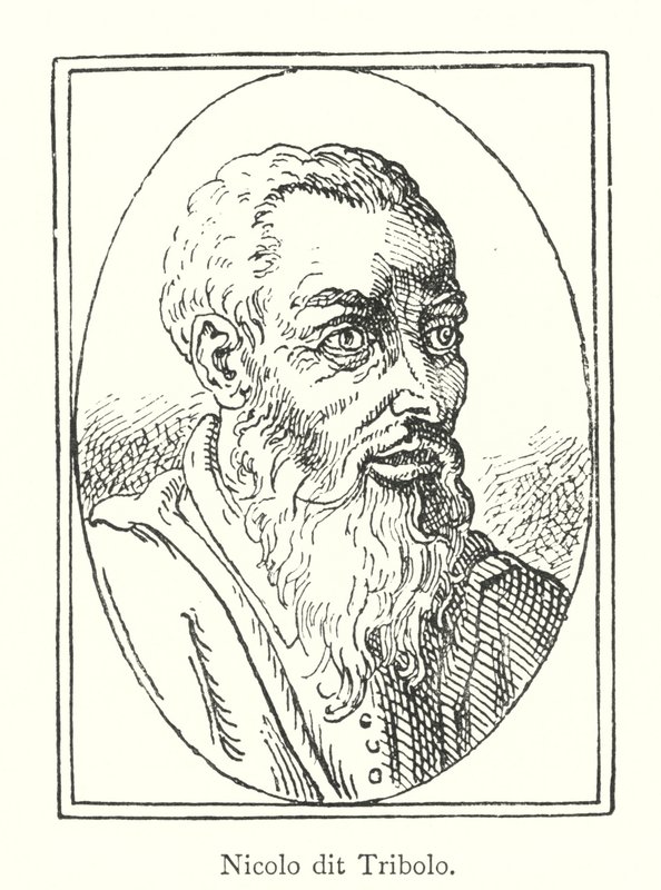 Nicolo dit Tribolo (rytina) od Italian School