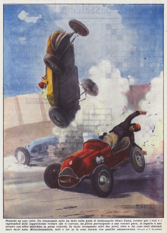 Ani zlomená kost (barevná litografie) od Italian School