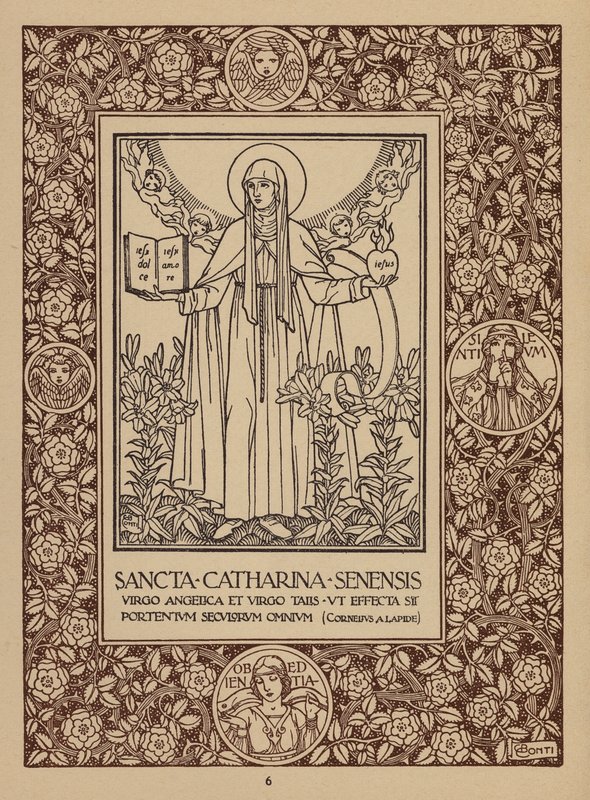 Stránka z prospektu hotelu San Domenico Palace, Taormina (litografie) od Italian School