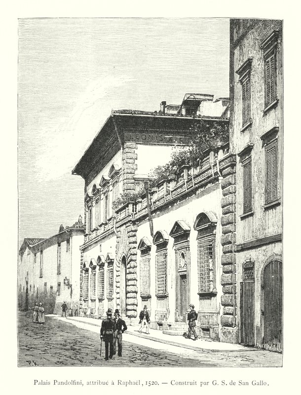 Palác Pandolfini, připisovaný Raphaelovi od Italian School