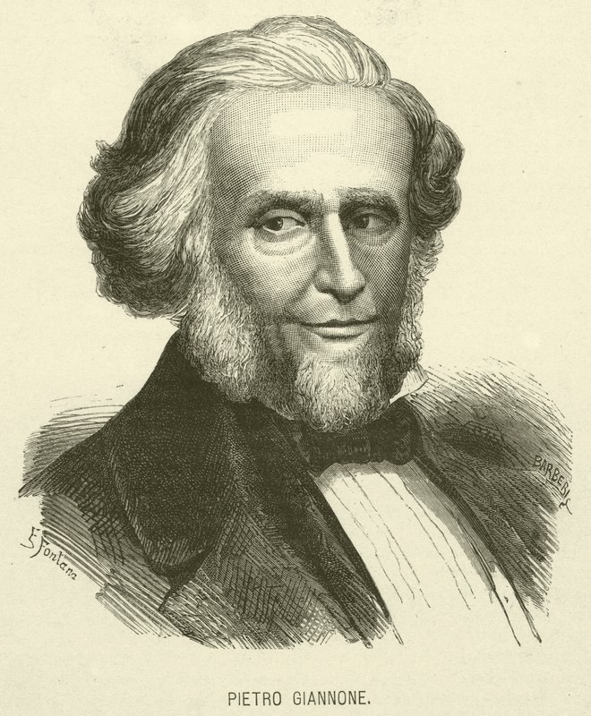 Pietro Giannone (rytina) od Italian School