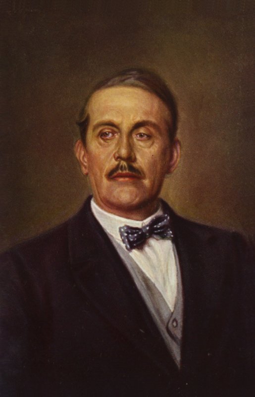 Portrét Giacoma Pucciniho (barevná litografie) od Italian School