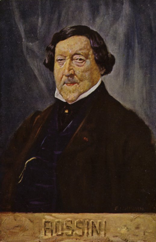 Portrét Gioachina Rossiniho od Italian School