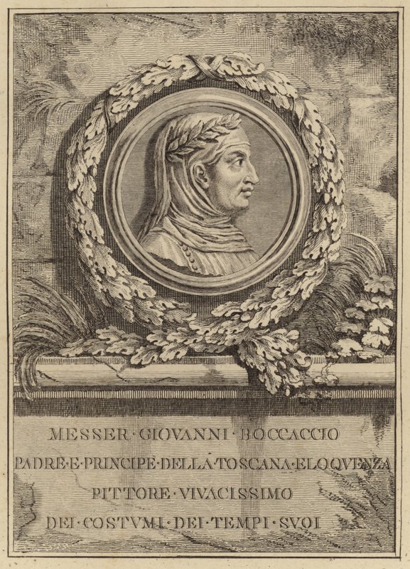 Portrét Giovanniho Boccaccia od Italian School