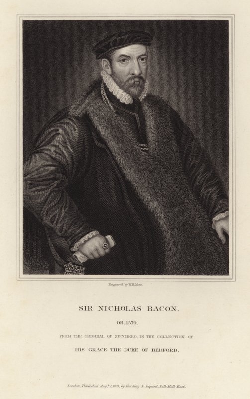 Portrét sira Nicholase Bacona od Italian School