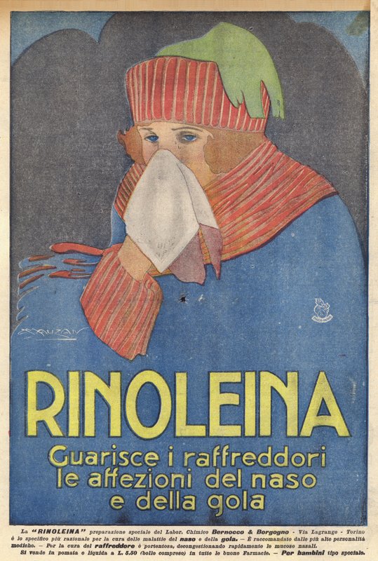 Rinolein (barevná litografie) od Italian School