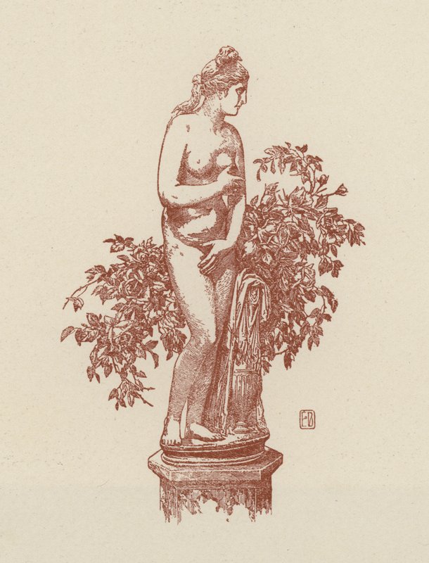 Řím, Kapitolská venuše (litografie) od Italian School