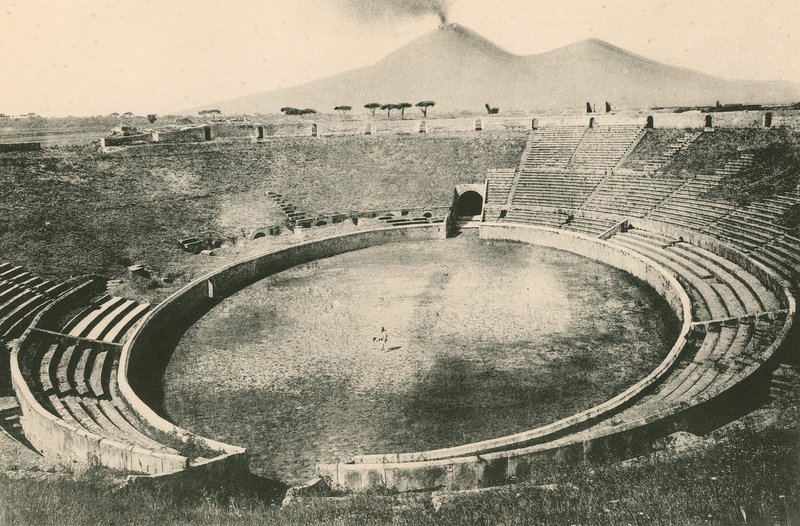 Panorama amfiteátru (hlubotisk) od Italian School