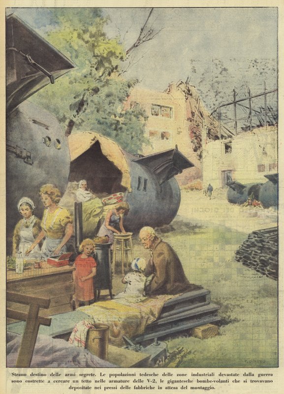 Podivný osud tajných zbraní (barevná litografie) od Italian School