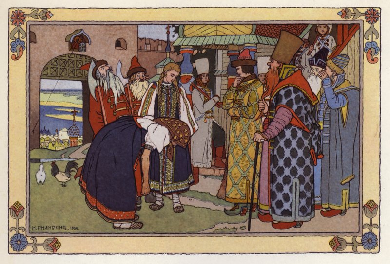 Ilustrace pro Vasilisu The Beautiful od Ivan Yakovlevich Bilibin