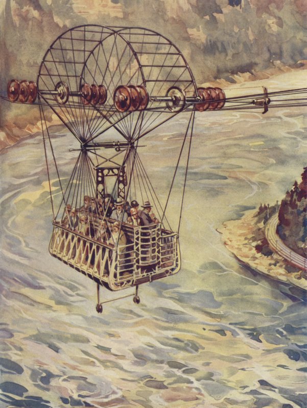 Přejezd lanovkou přes Niagarské vodopády od J. Allen Shuffrey