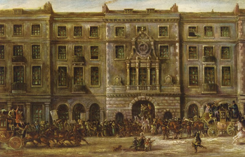 Bull und Mouth, Aldersgate Street, City, Londýn od J.C. Maggs