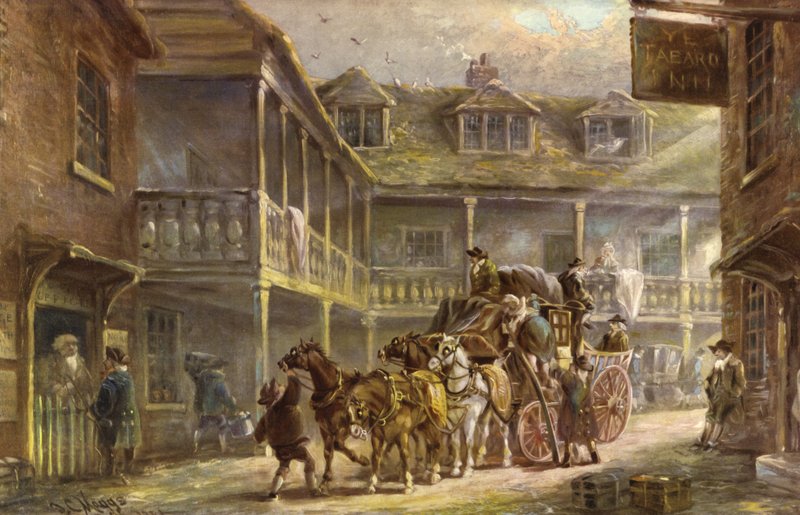 The Tabard Inn, Soutwark, Londýn od J.C. Maggs