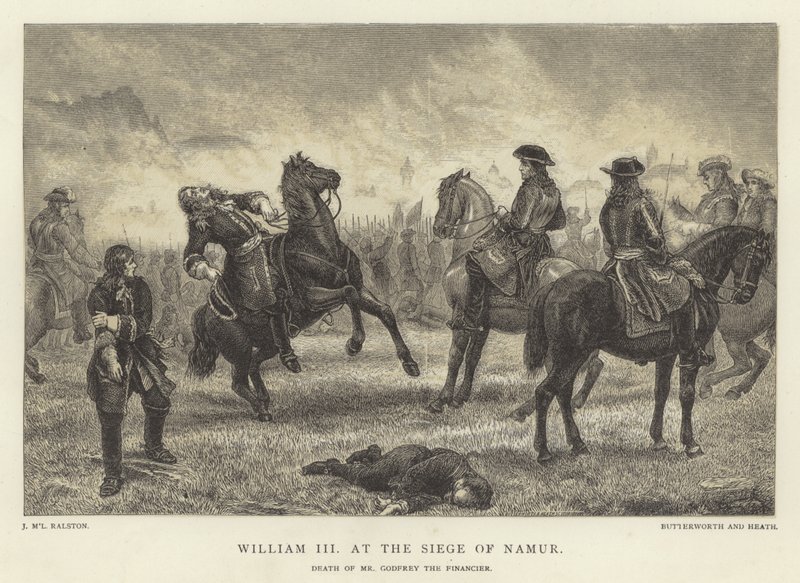 William III při obléhání Namuru, smrt pana Godfreyho finančníka od J.M.L. Ralston