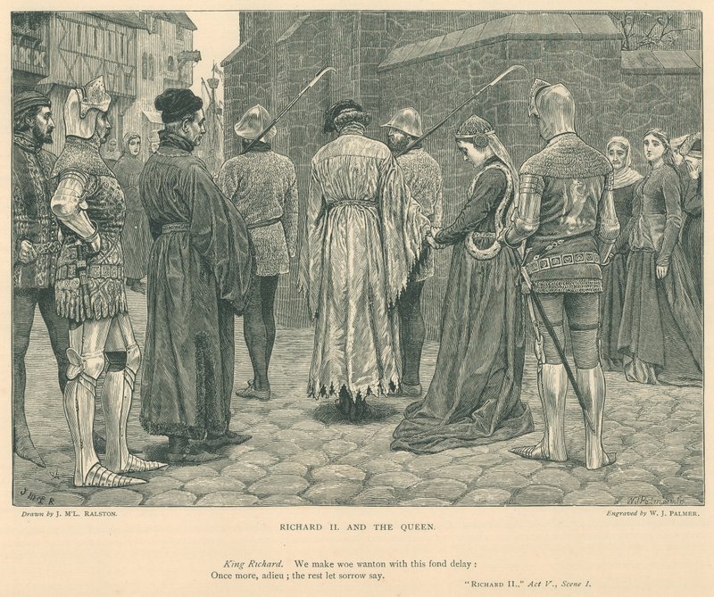 Ilustrace pro krále Richarda II (rytina) od J.M.L. Ralston