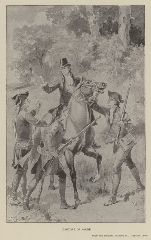 Zajetí Andrého (litho) od J. (after) Steeple Davis