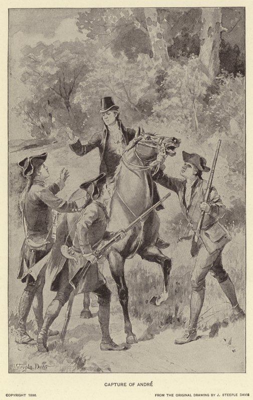 Zajetí Andrého (litho) od J. (after) Steeple Davis