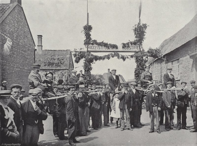 Corby Pole Fair, předsedání a poleing návštěvníků od J. Benjamin Stone