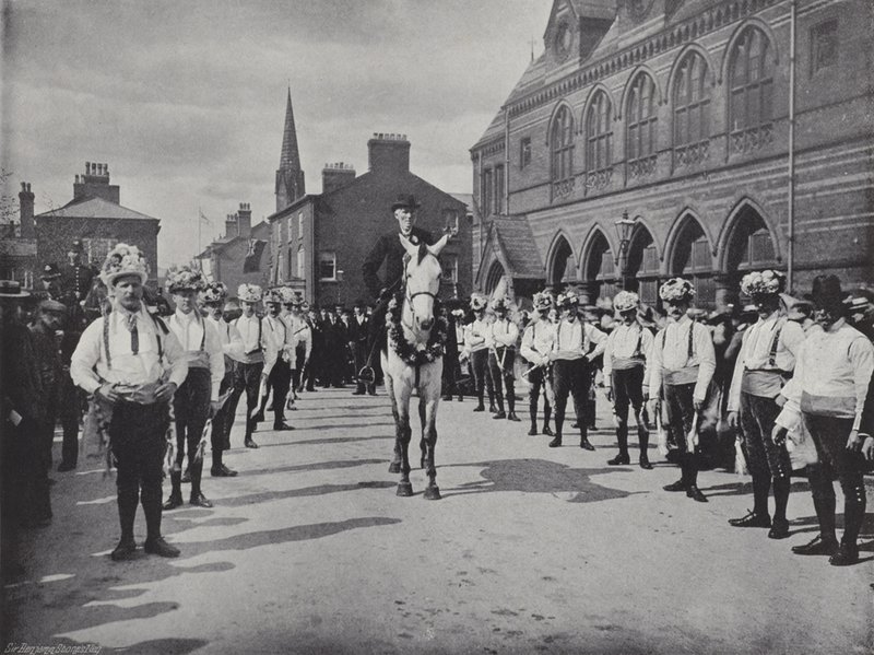 Knutsford May Day Festival, Morris Dancers od J. Benjamin Stone