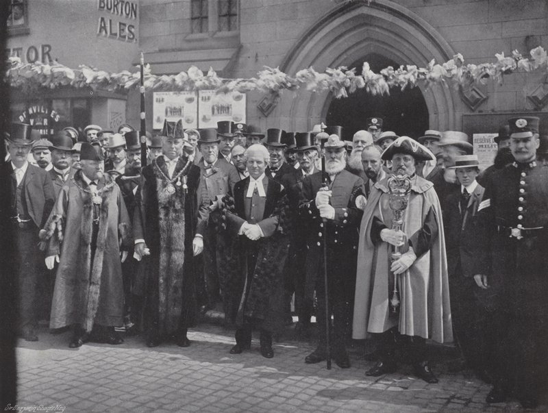 Lichfield Greenhill Bower, Shromáždění pro procesí od J. Benjamin Stone