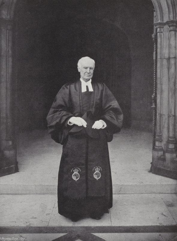 Kaplan Dolní sněmovny, arciděkan Wilberforce (černobílá fotografie) od J. Benjamin Stone