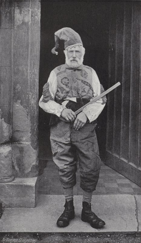 Horn Dance, Abbots Bromley, Blázen a Robin Hood od J. Benjamin Stone